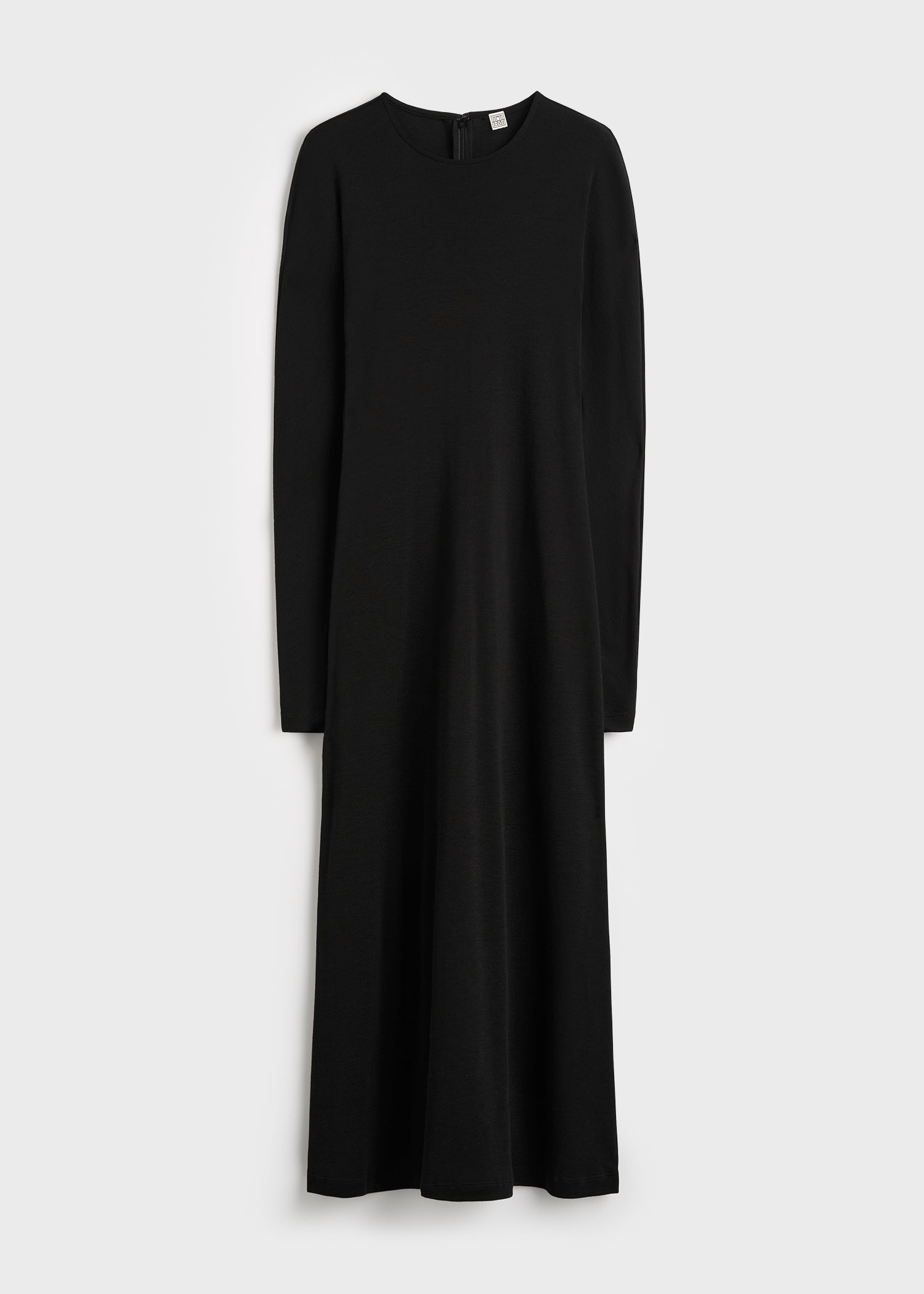 Long-sleeve everyday dress black petite