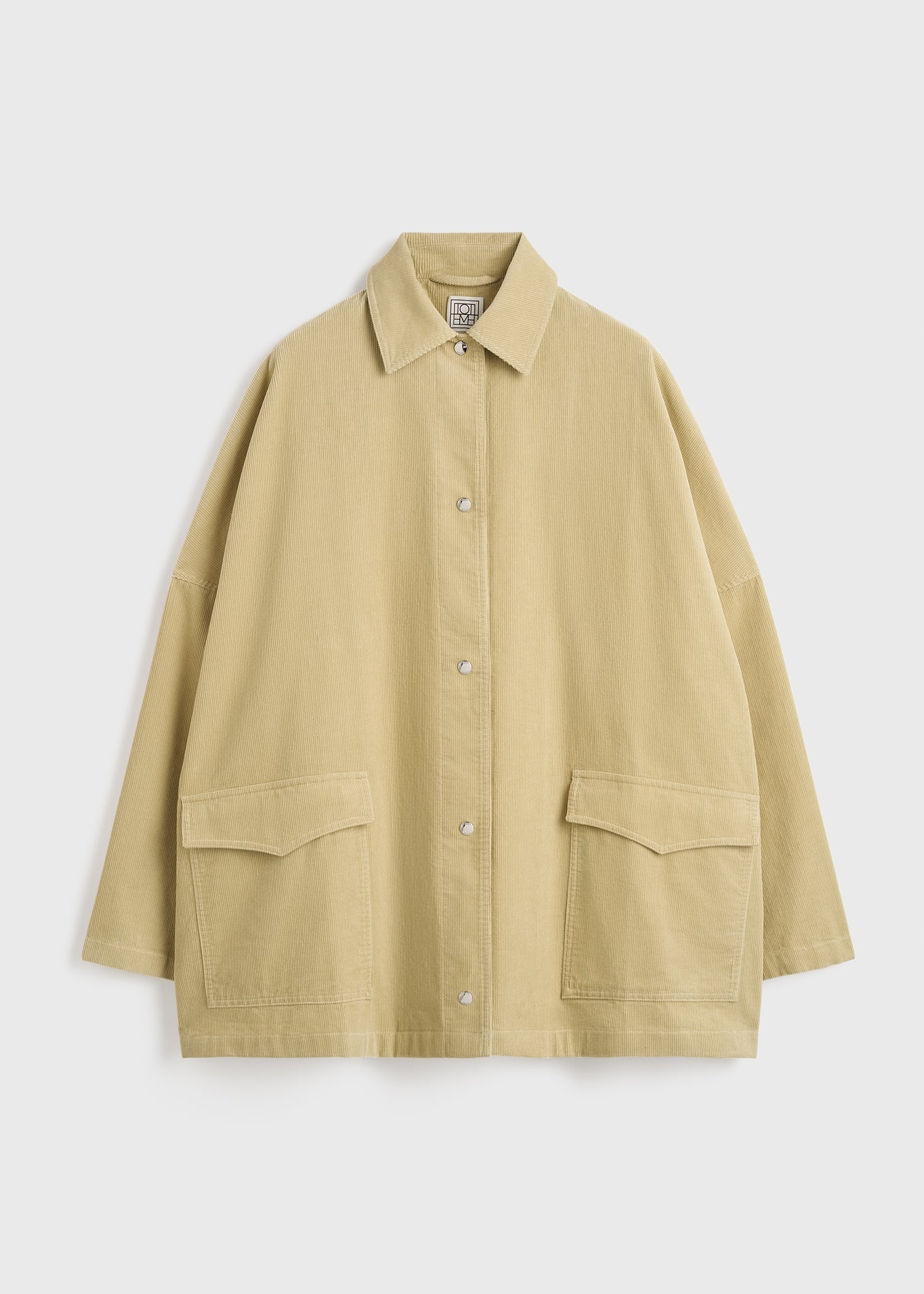 Cord overshirt jacket beige