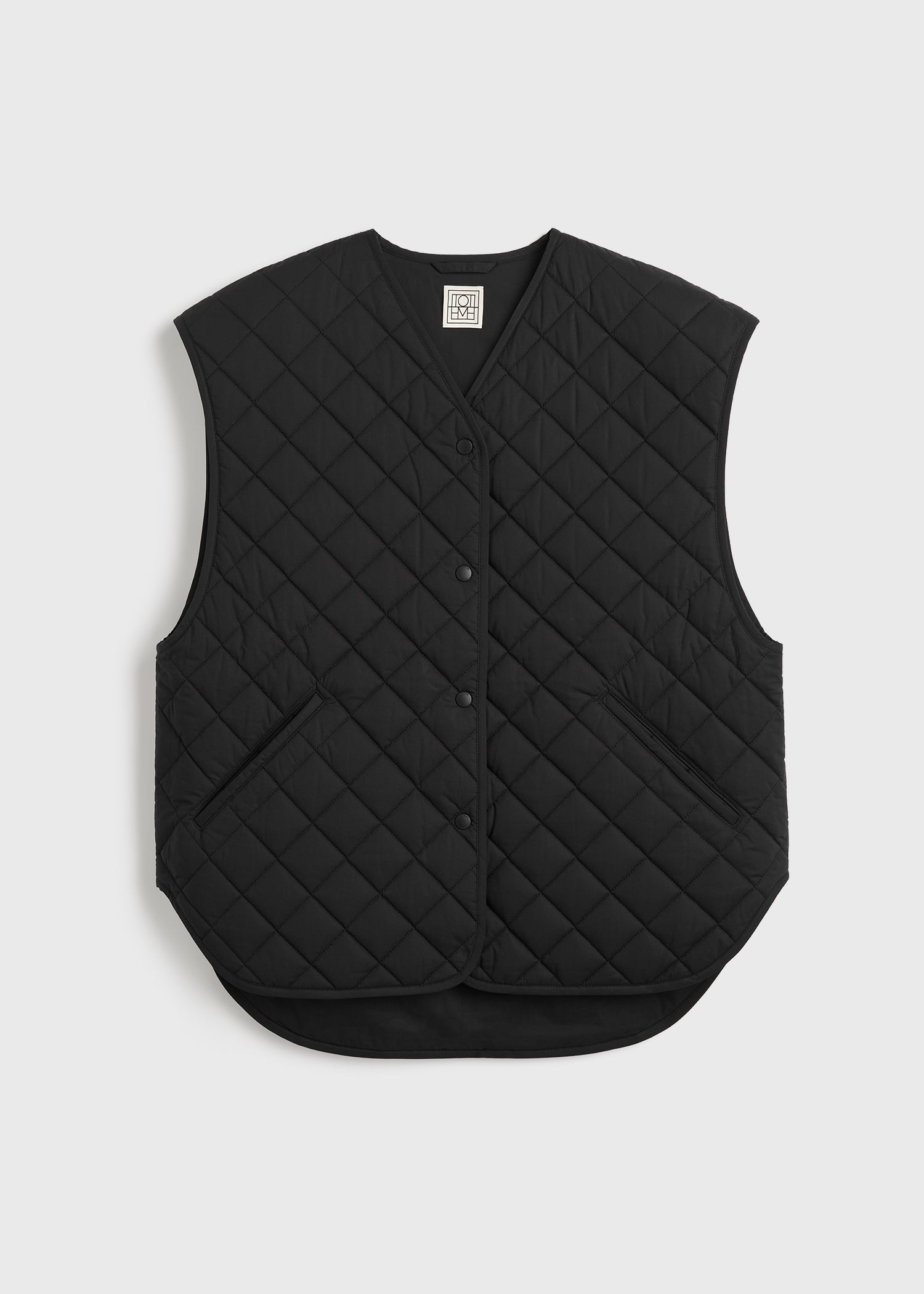 Quilted vest black