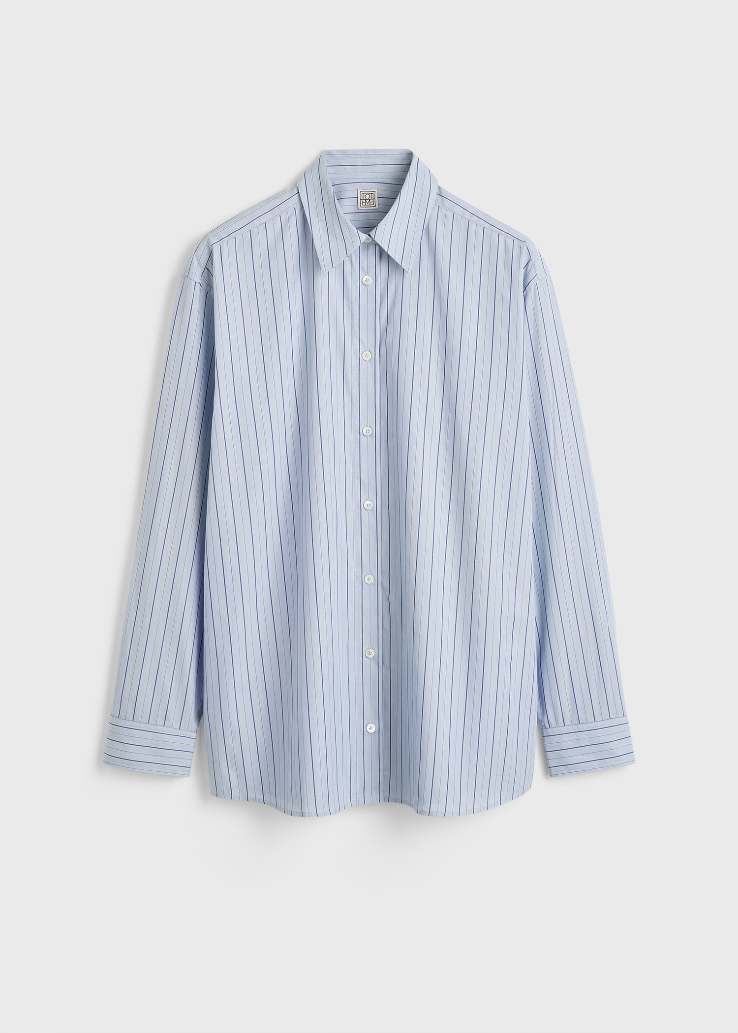 Classic stripe shirt ice/azure