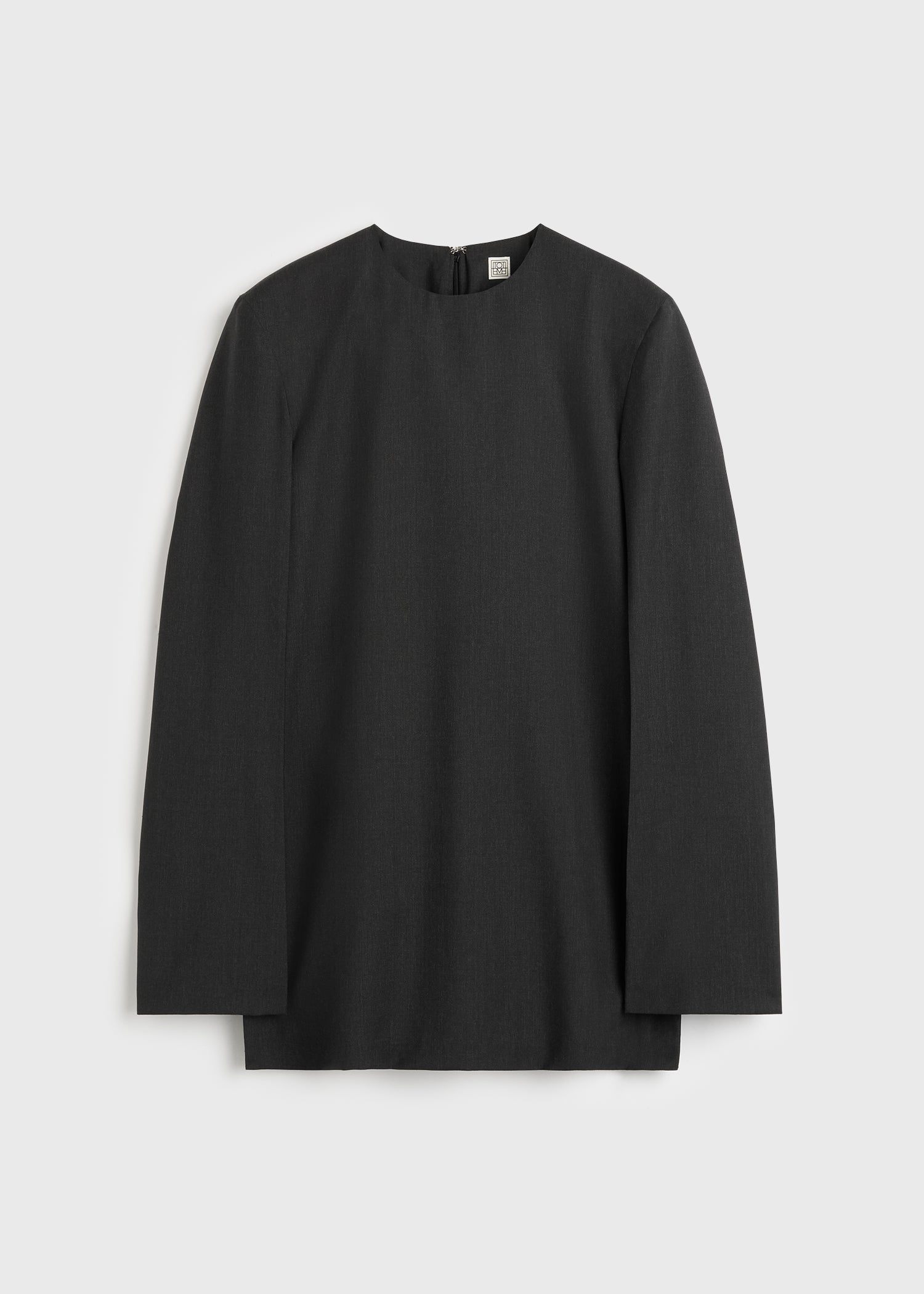 Tailored dinner blouse charcoal