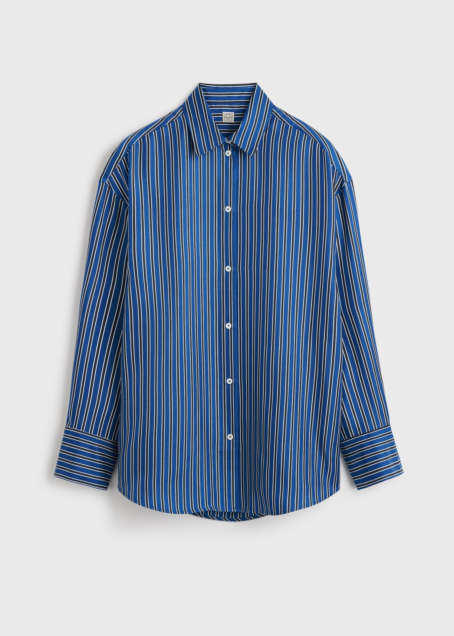 Oversized striped shirt blue/navy