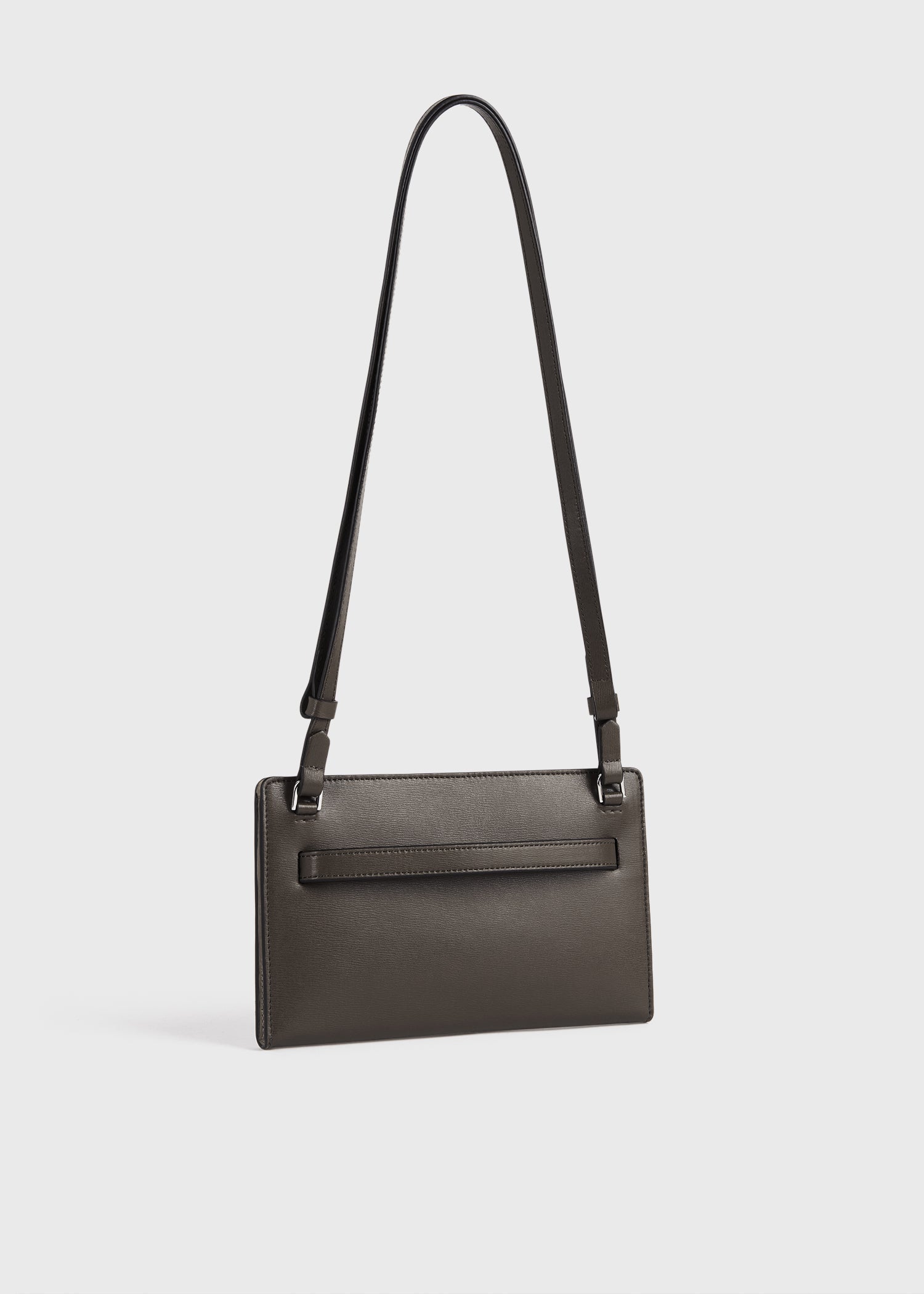 Belted leather crossbody bark