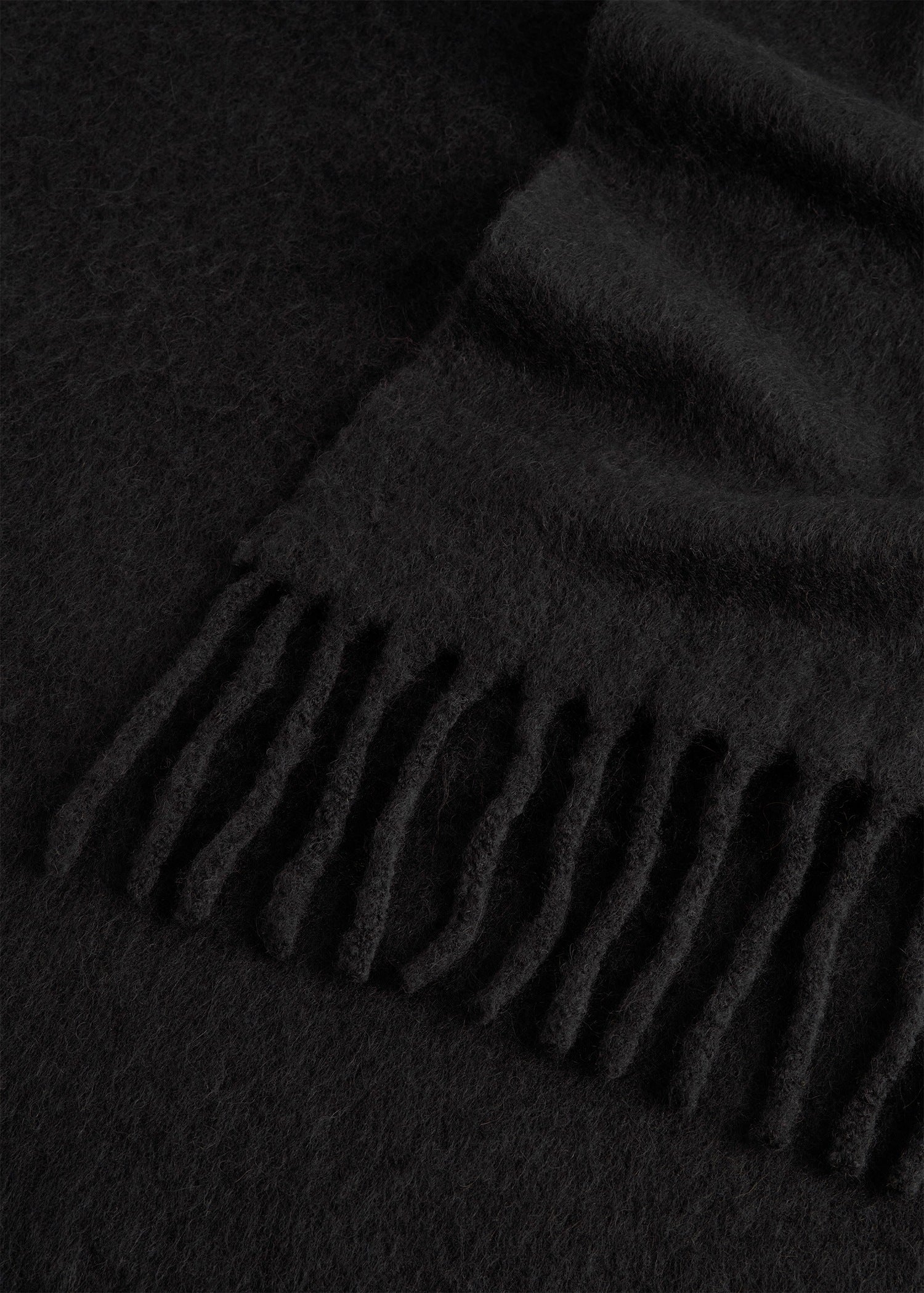 Fuzzy scarf black
