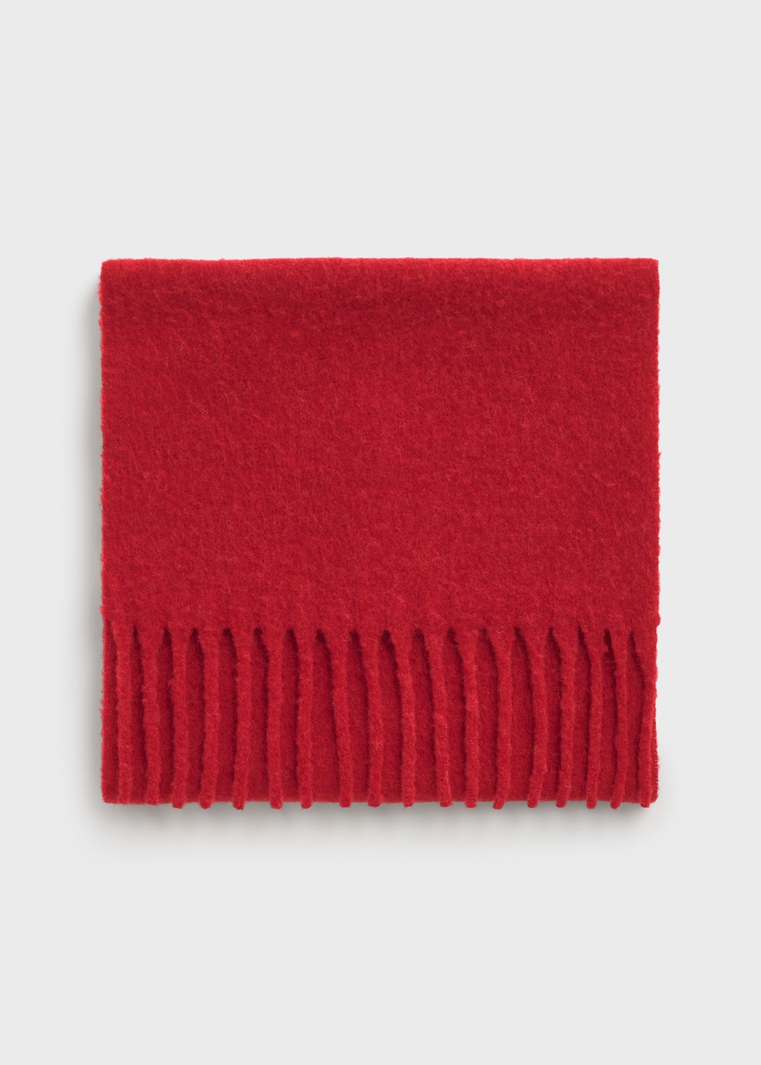 Fuzzy scarf red