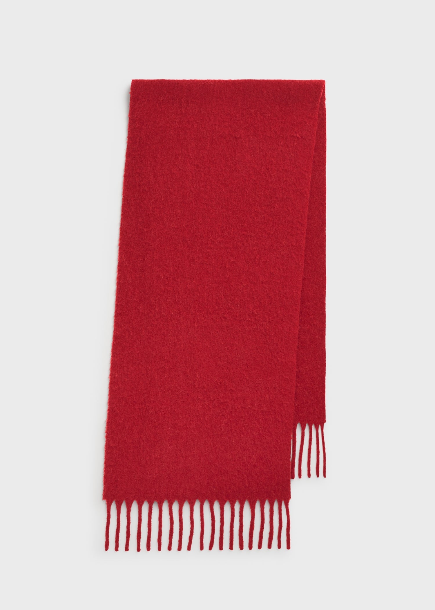 Fuzzy scarf red