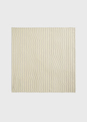 Striped silk scarf beige/brown