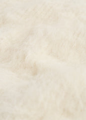 Funnel alpaca-blend neck warmer ecru
