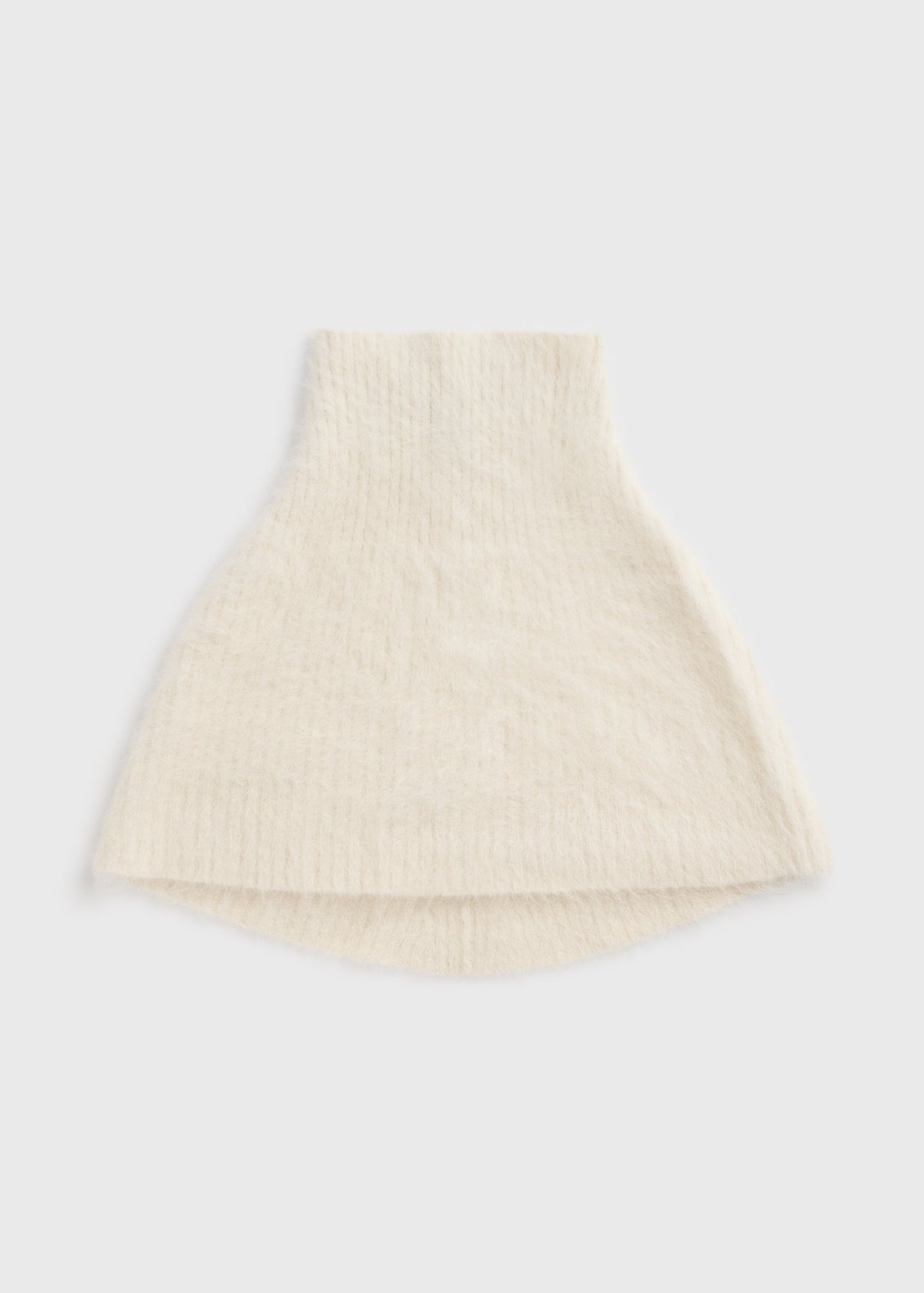 Funnel alpaca-blend neck warmer ecru