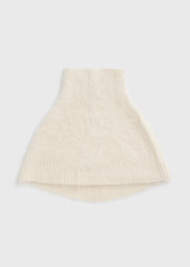 Funnel alpaca-blend neck warmer ecru