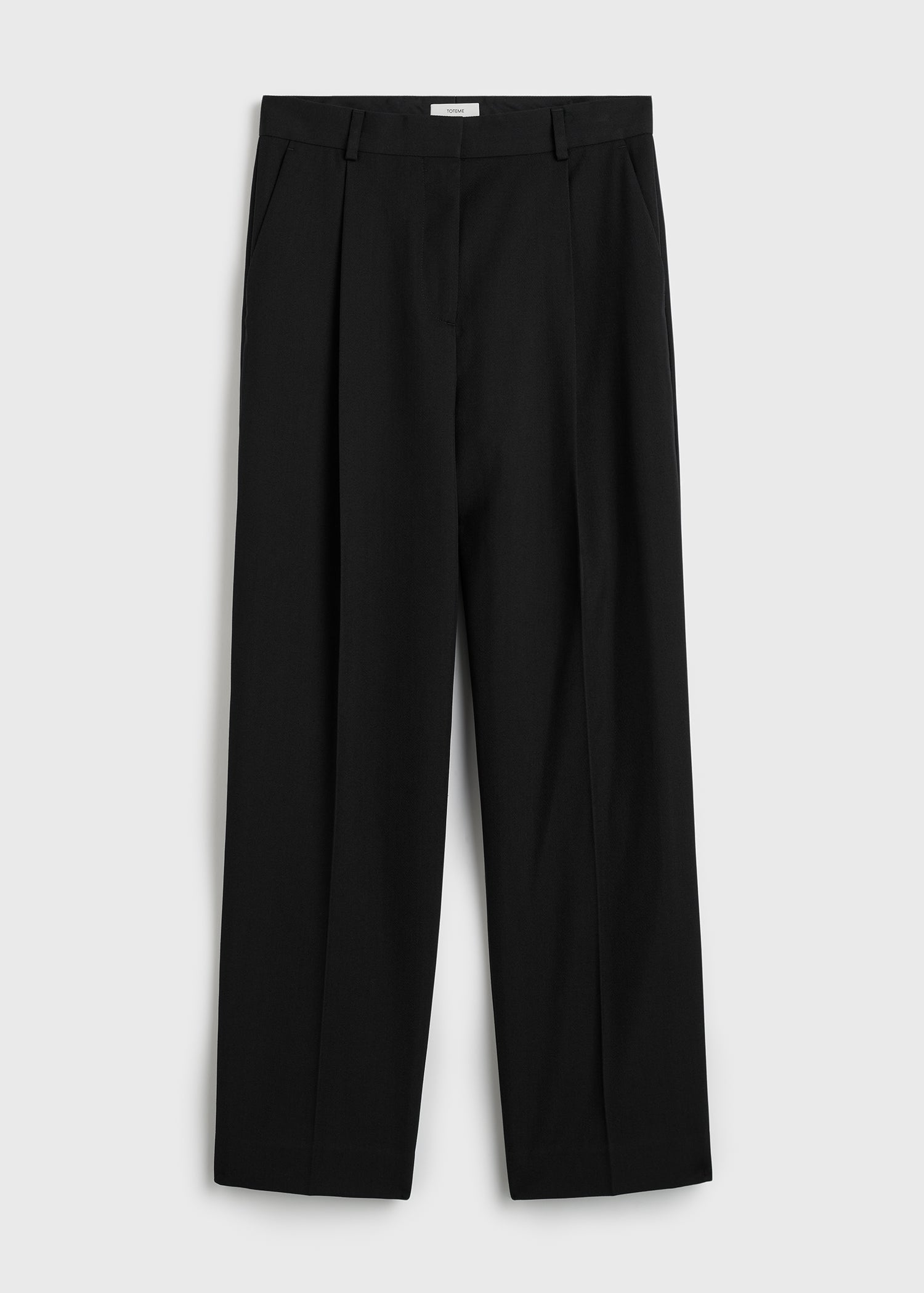 Pleat trousers black