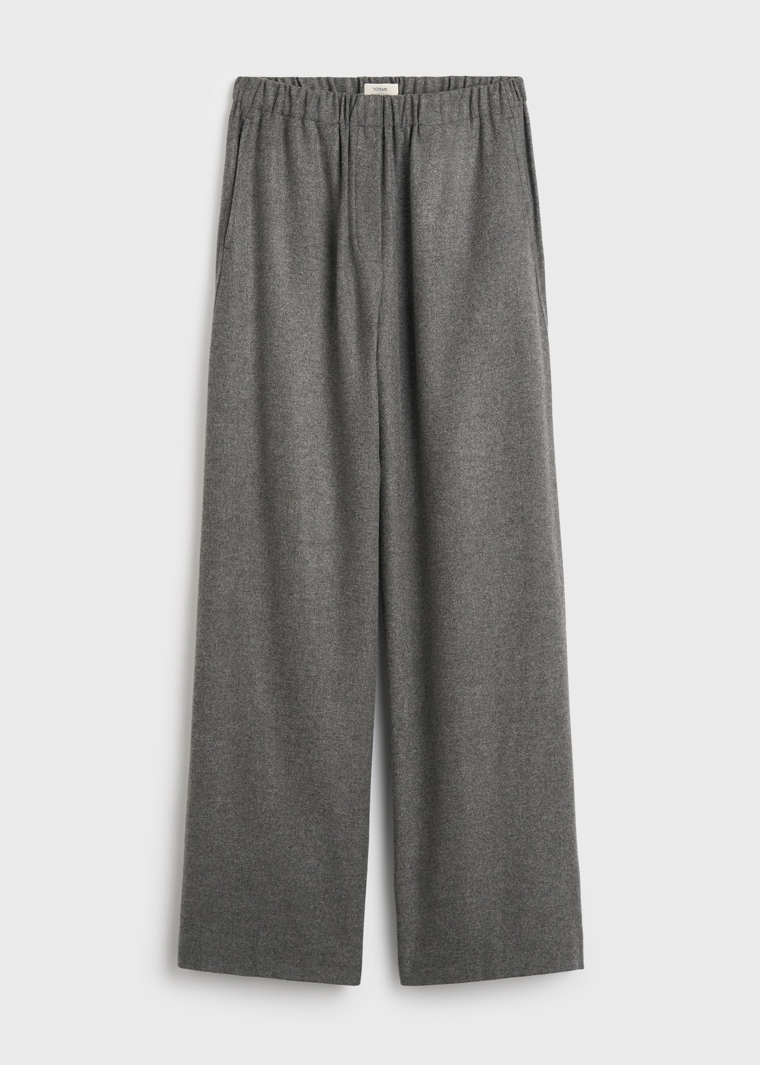 Easy flannel trousers grey petite