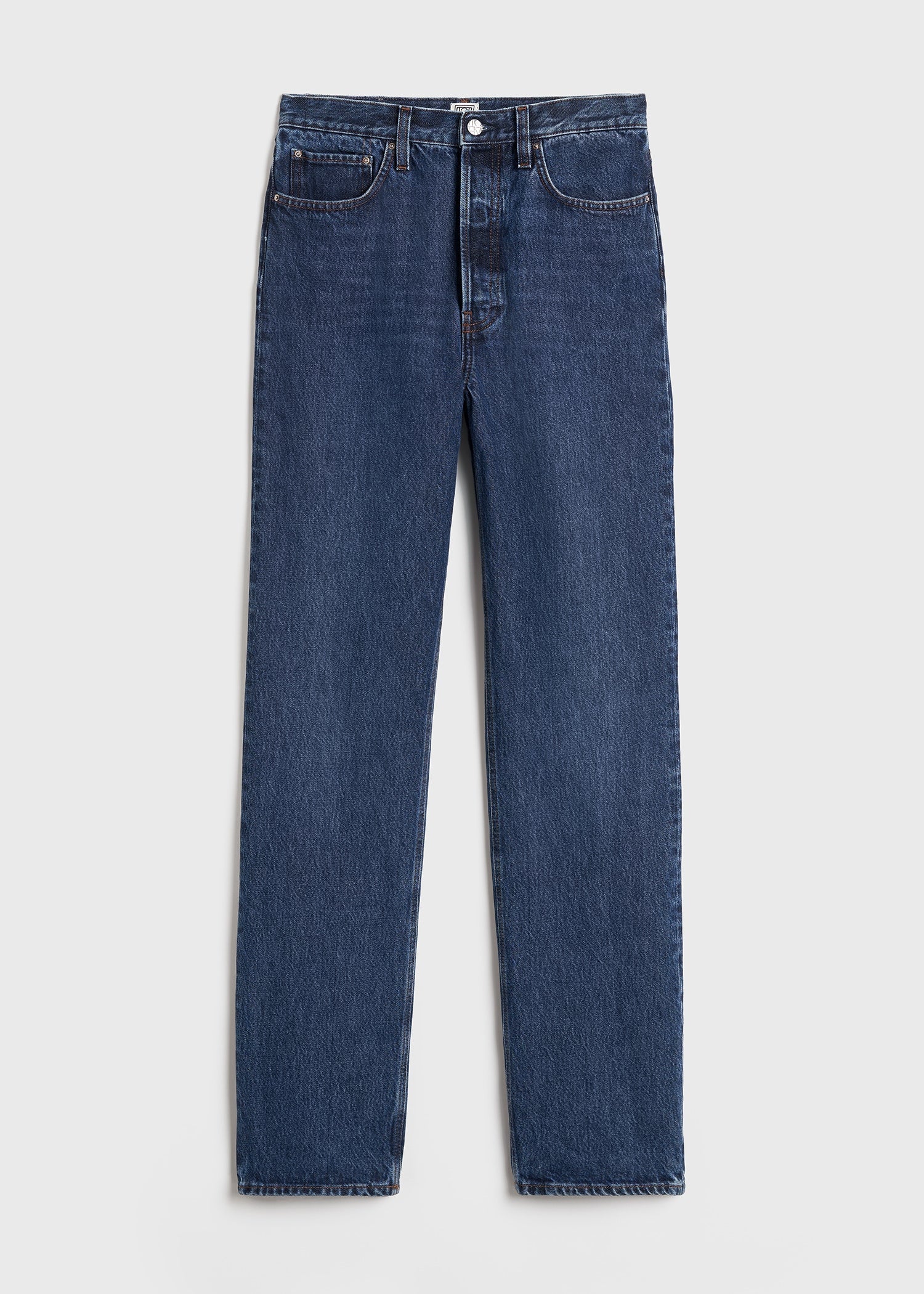 Classic cut denim full length dark blue